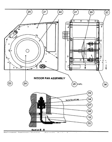 Indoor fan assy