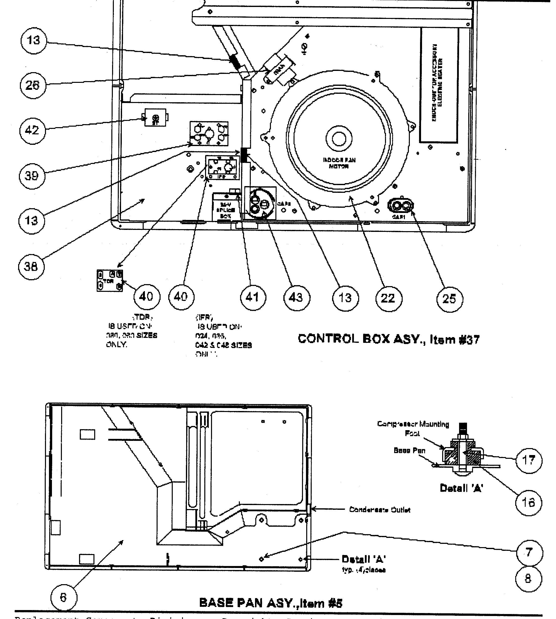 Control box/base pan assy