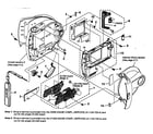 Sony DCR-DVD7 cabinet parts 1 diagram