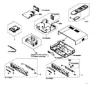 Sony SLV-D560P cabinet parts diagram