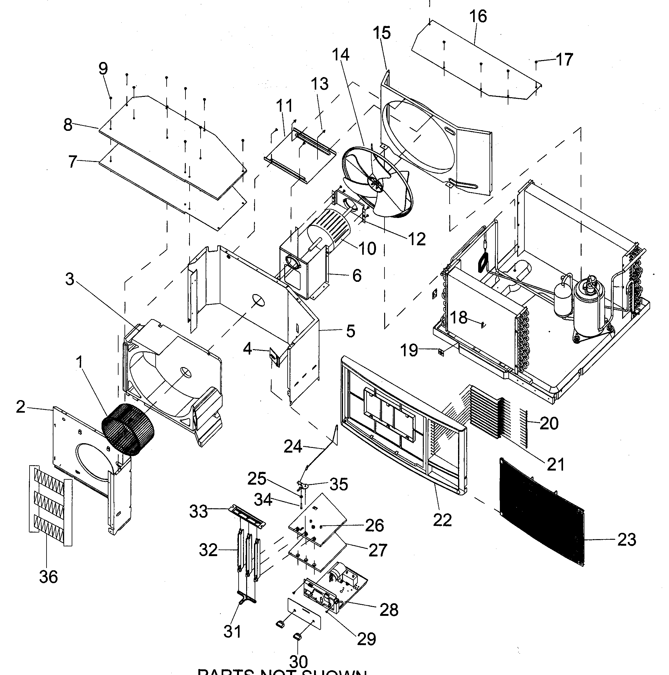Inside cabinet parts