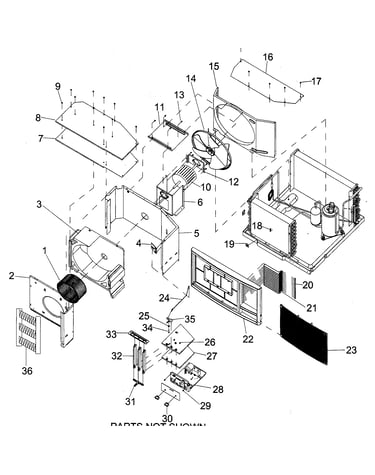 Inside cabinet parts