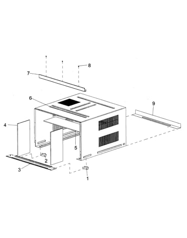 Outside cabinet parts