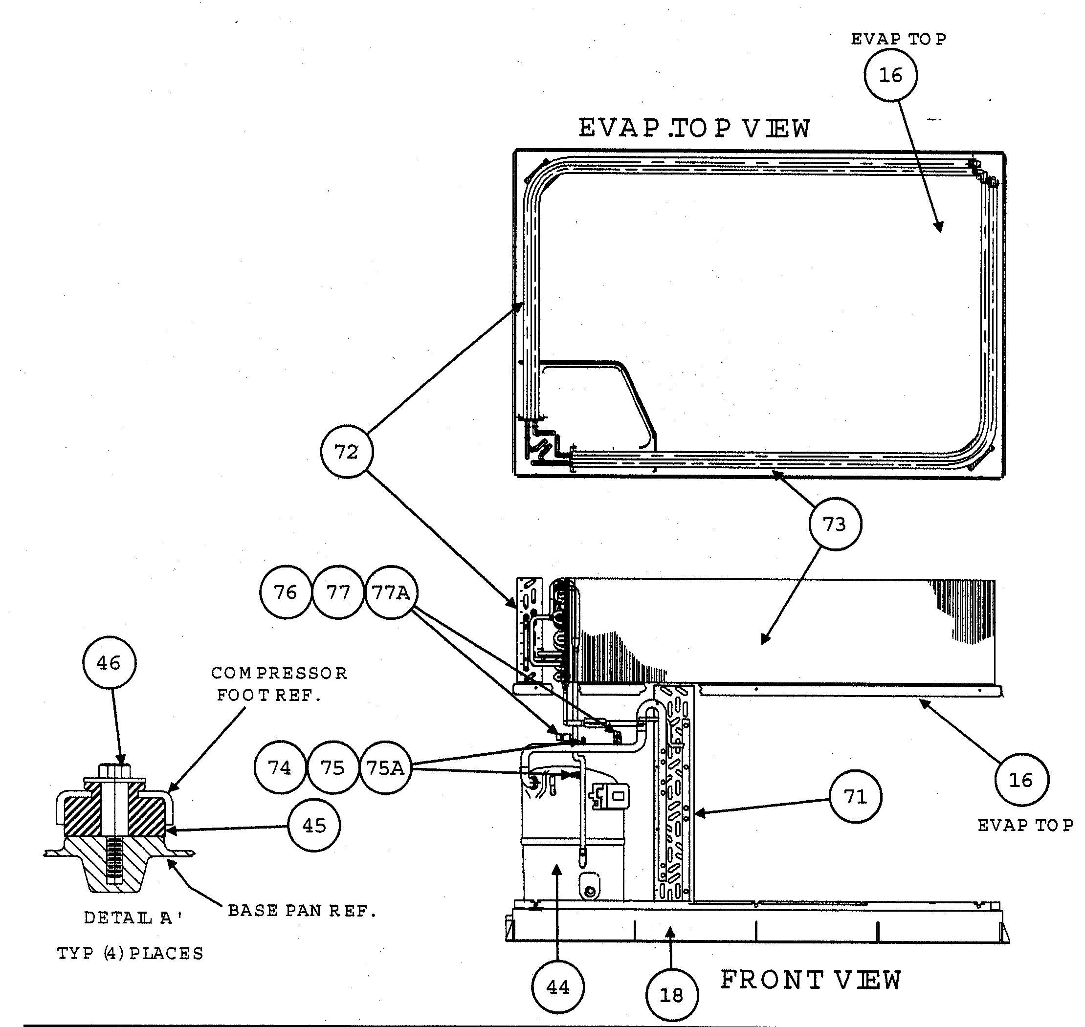 Evap top view