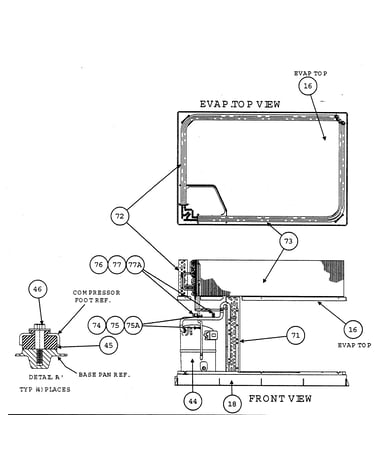 Evap top view