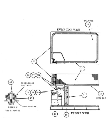 Evap top view