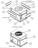 Front view/louver option/rear view