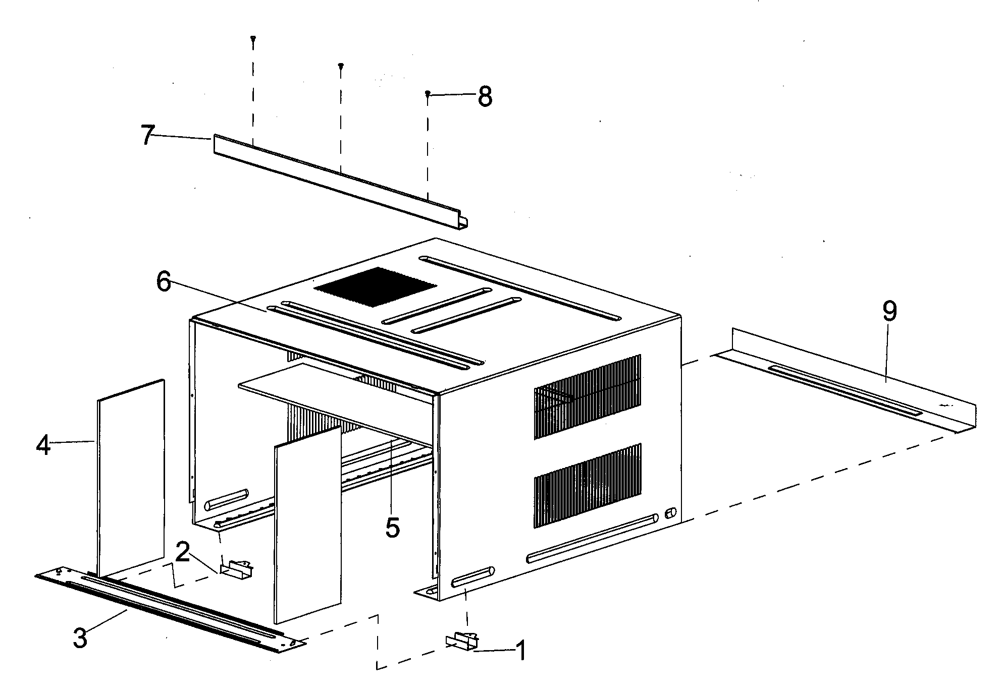 Outside cabinet parts