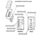 Carrier 50GS018300 accessory electric heat diagram