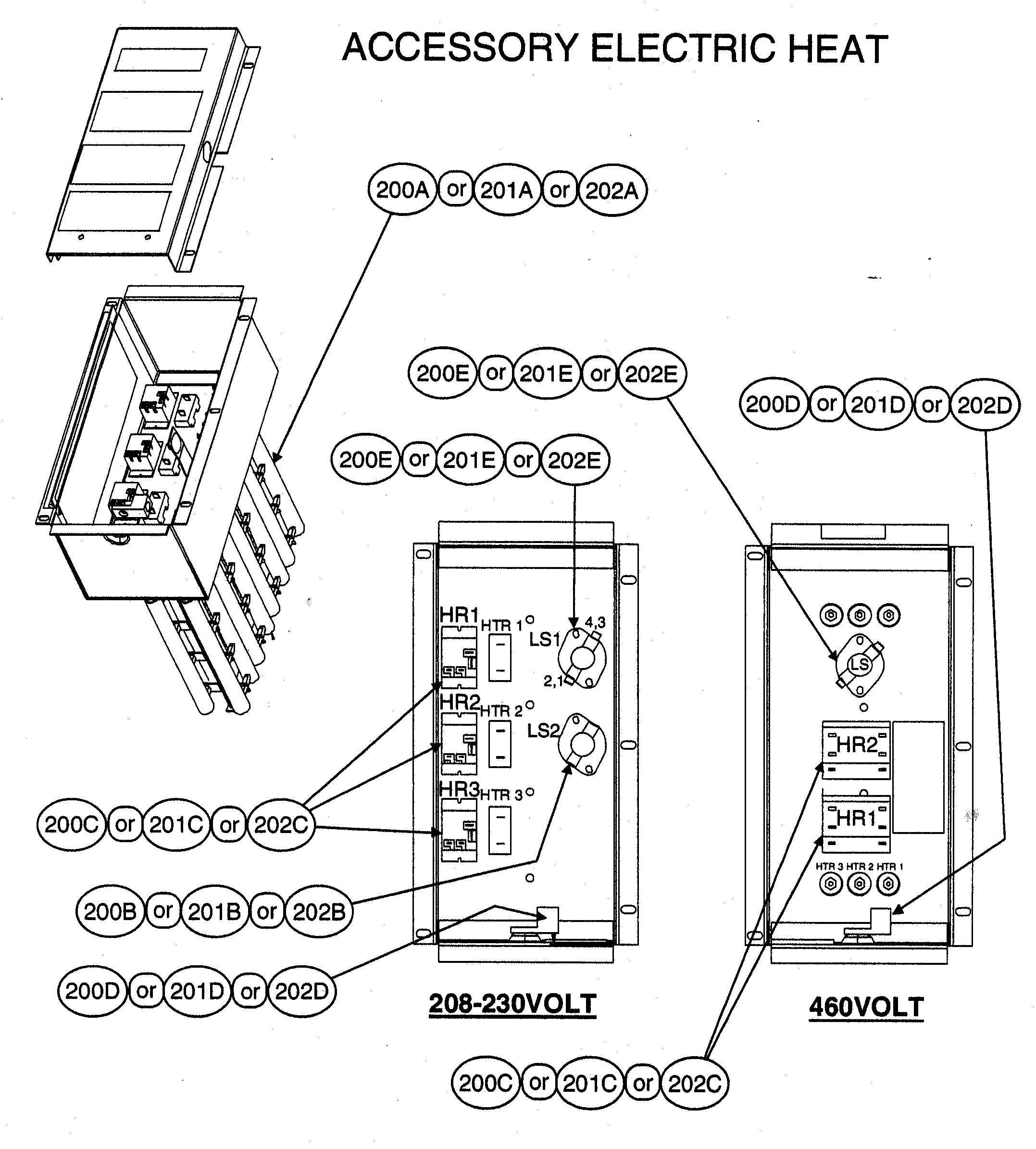 Accessory electric heat