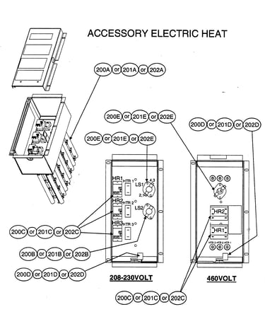 Accessory electric heat