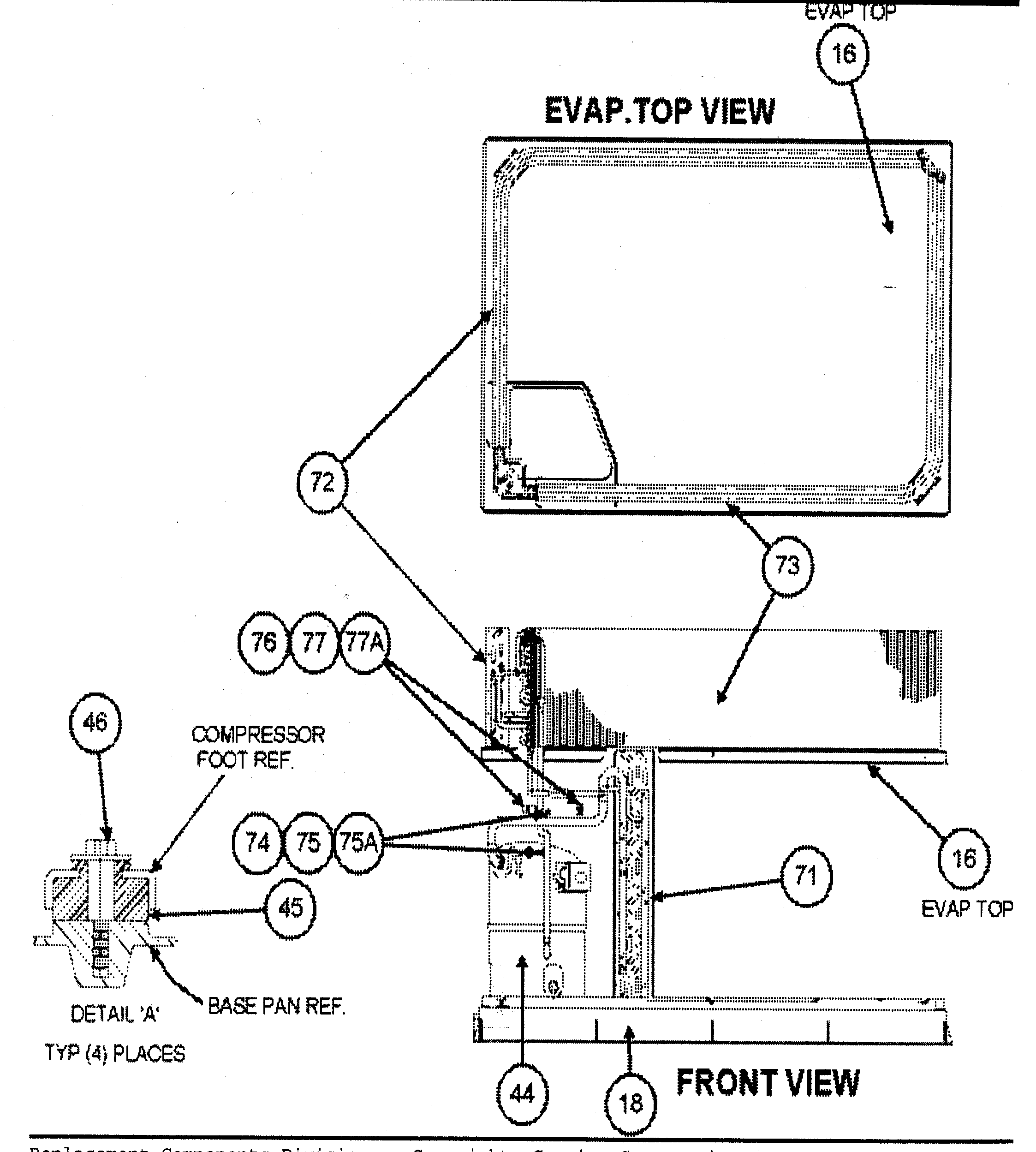 Evap top view