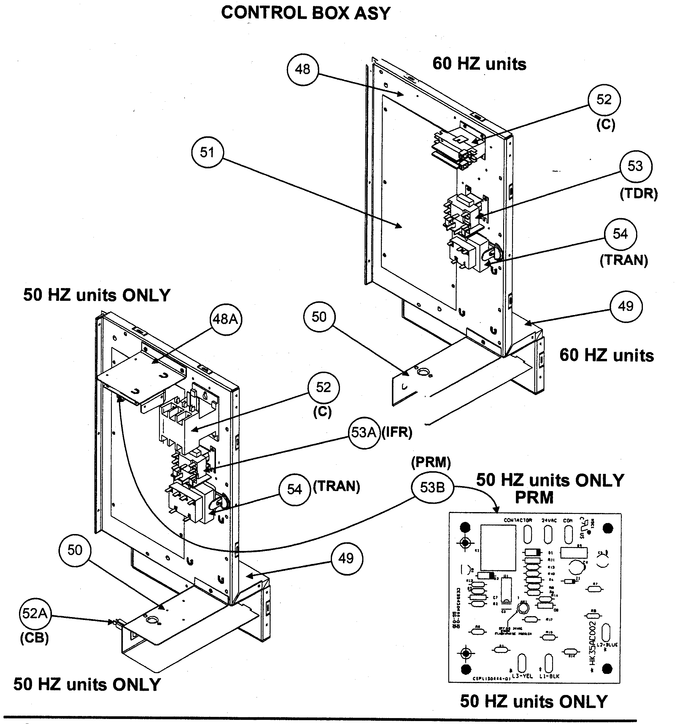 Control box assy