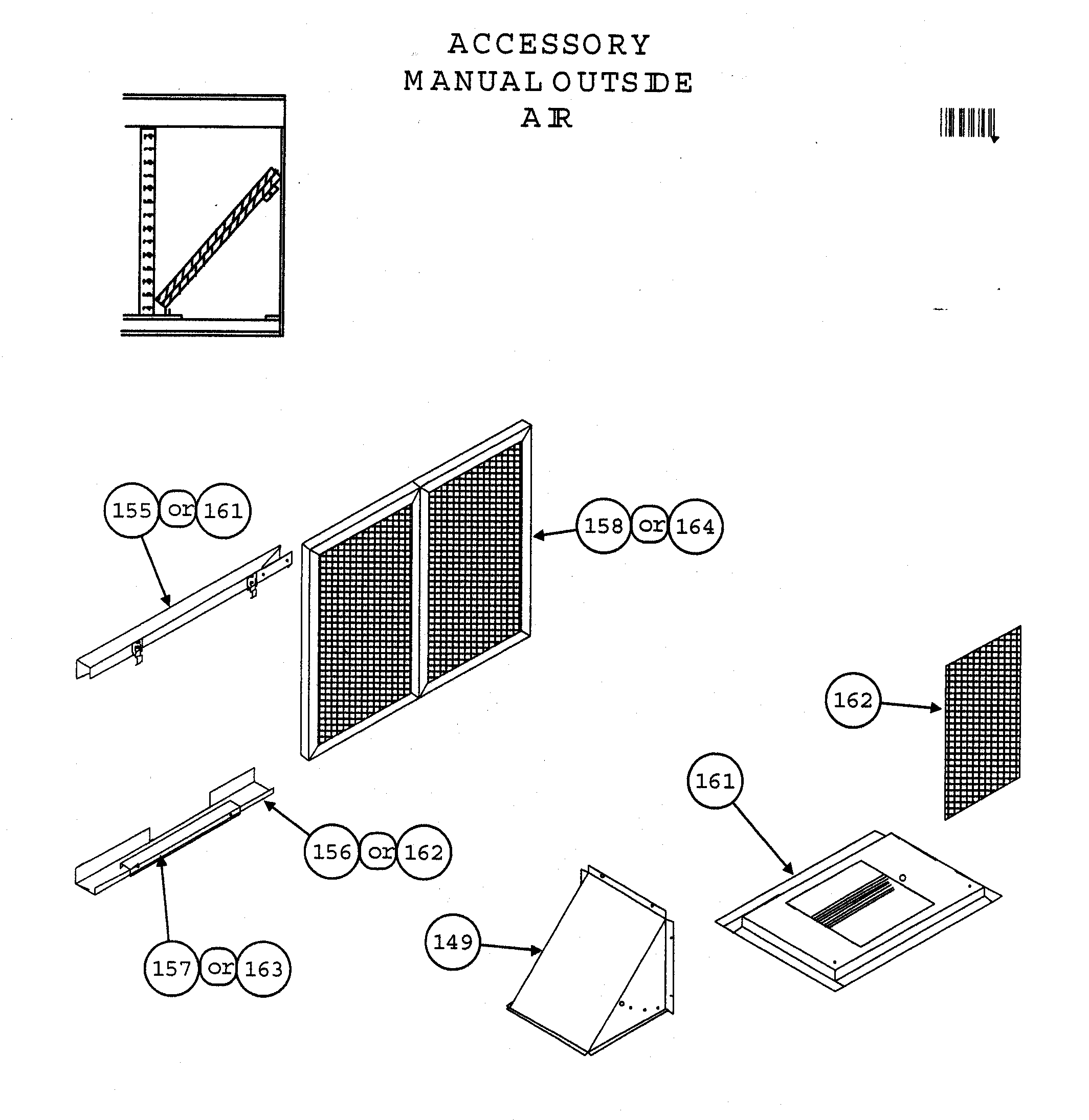 Accessory manual outside air