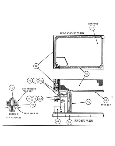 Evap top view