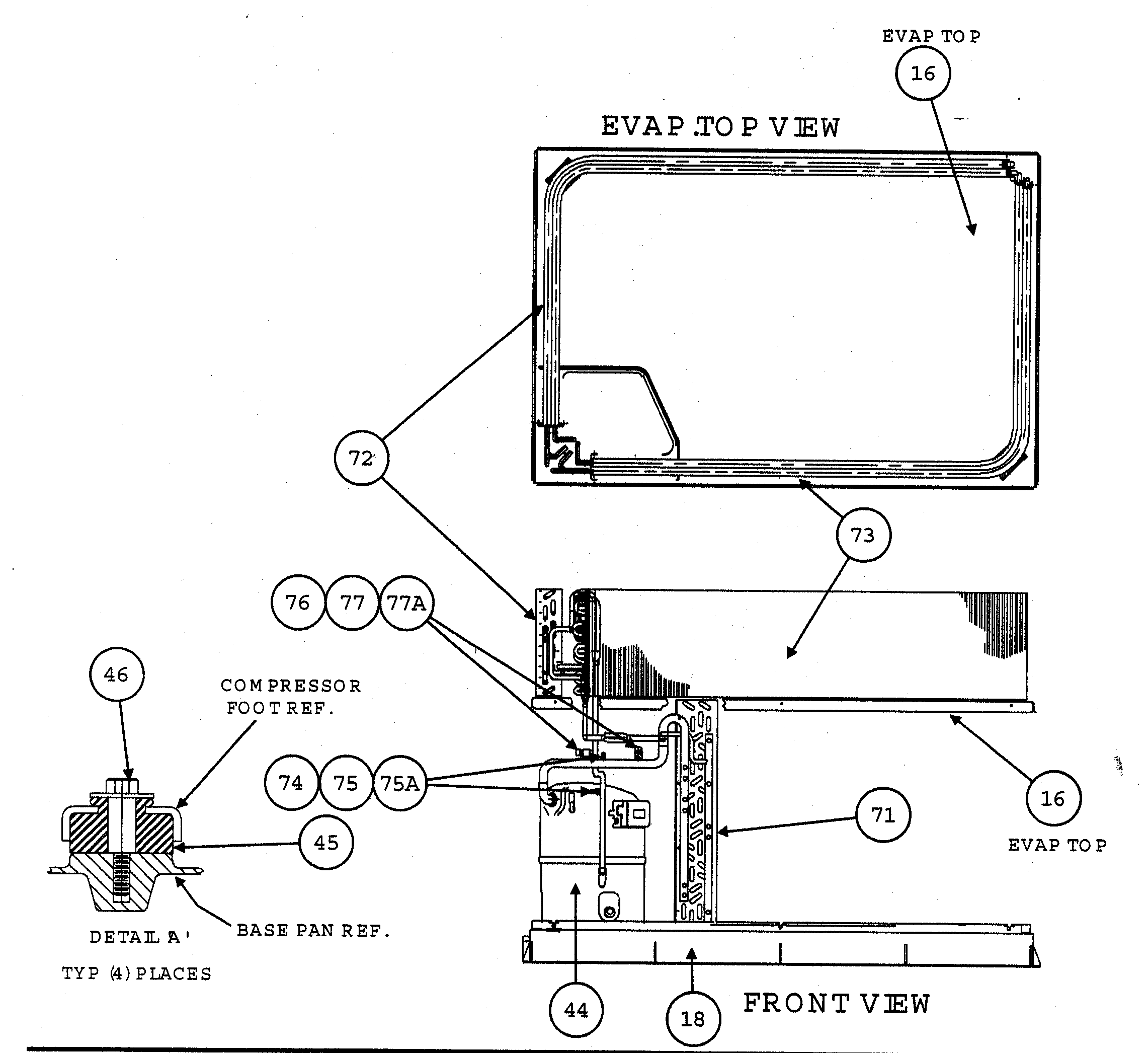 Evap top view