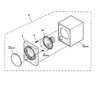 Sony SS-WMSP67 cabinet parts diagram