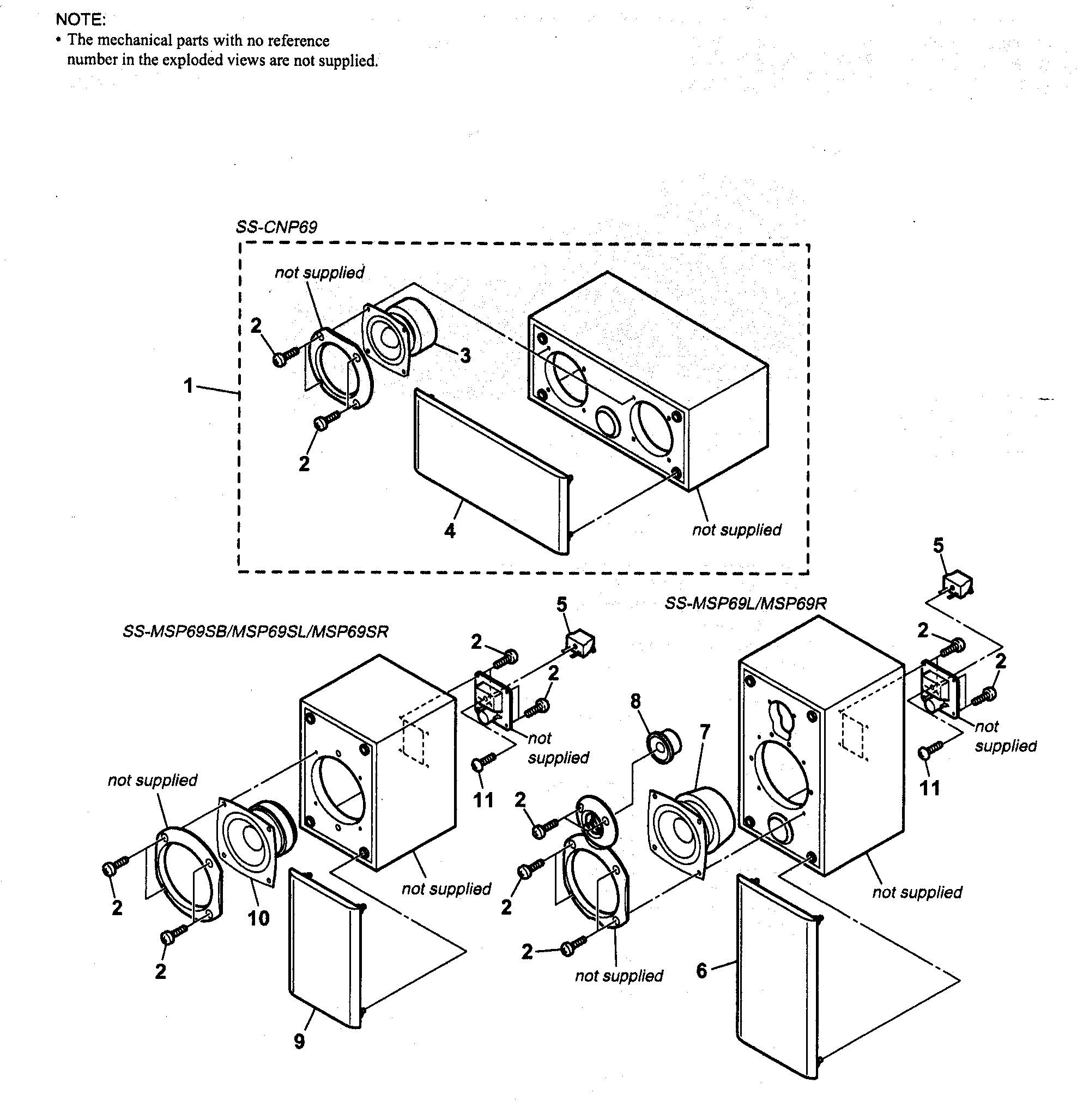Cabinet parts