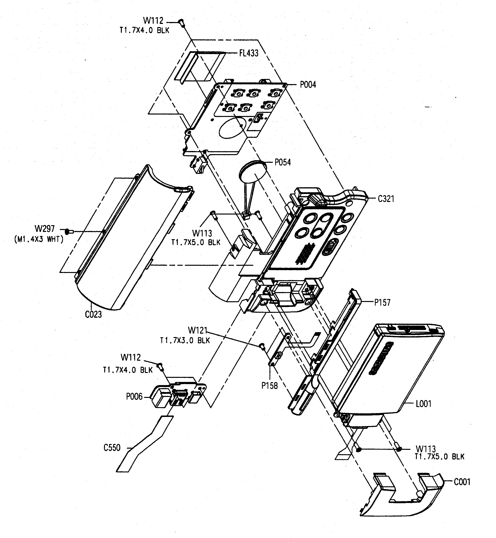 Left cabinet assy
