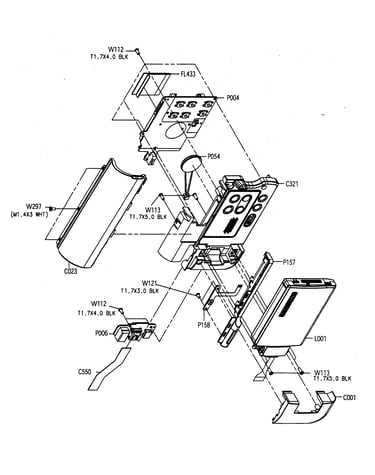 Left cabinet assy