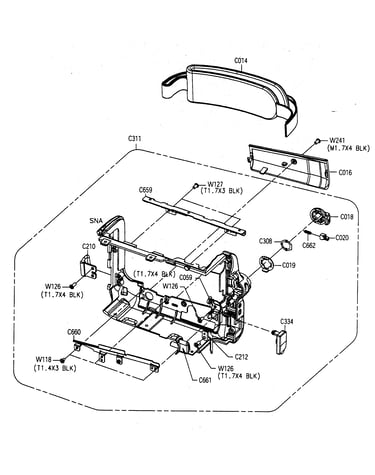 Right cabinet assy