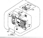 Samsung SC-D455 left case assy diagram