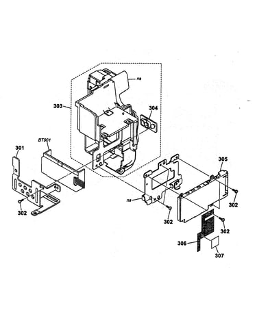 Left case assy