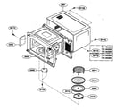 Kenmore Elite 72164282301 oven cavity parts diagram