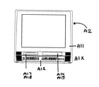 Sylvania 6720FDF cabinet parts diagram