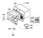 Kenmore 72163293301 oven cavity parts diagram