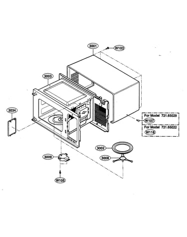Oven cavity parts