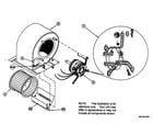 ICP PGME36G1154 blower assy diagram