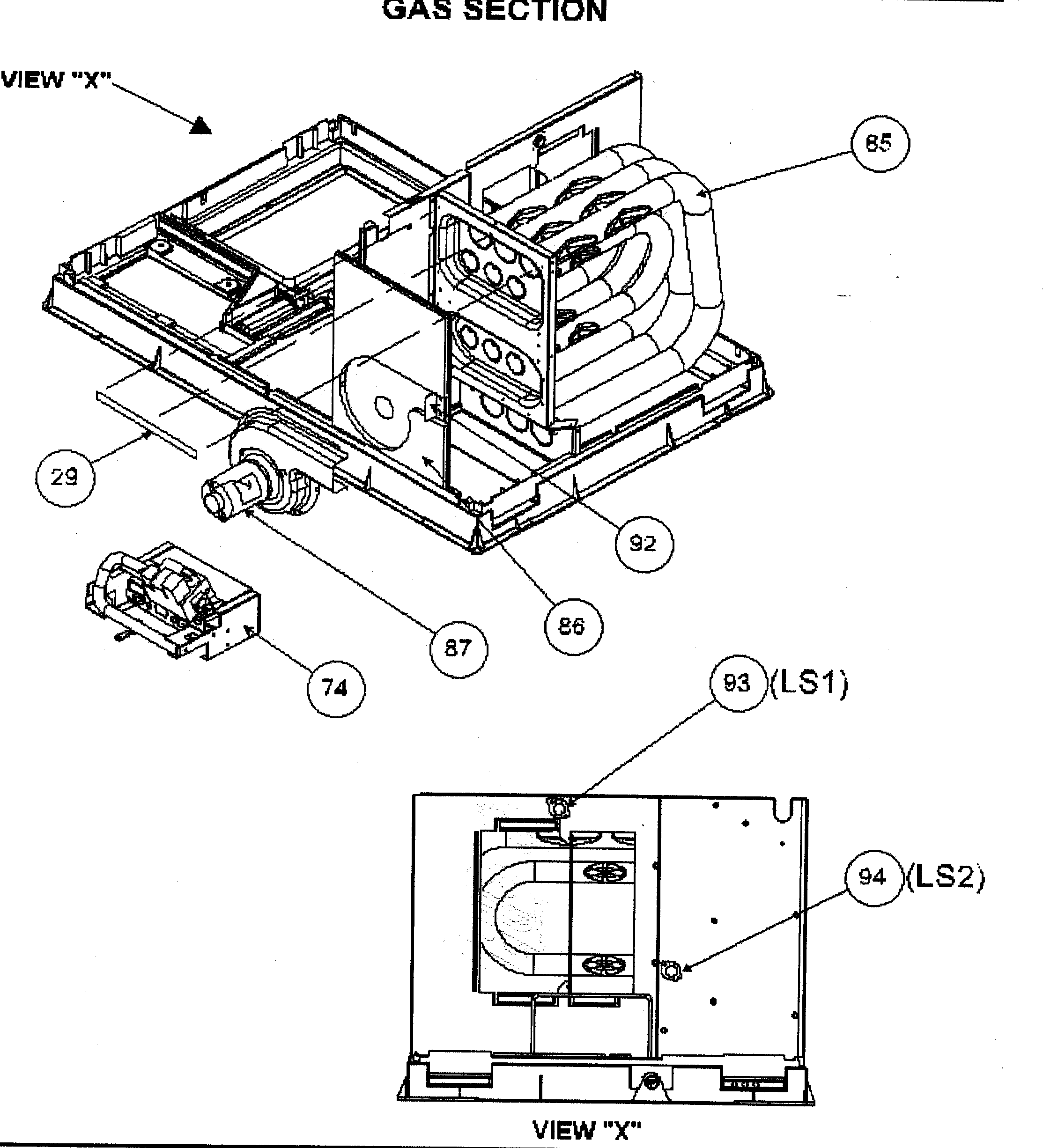 Gas section
