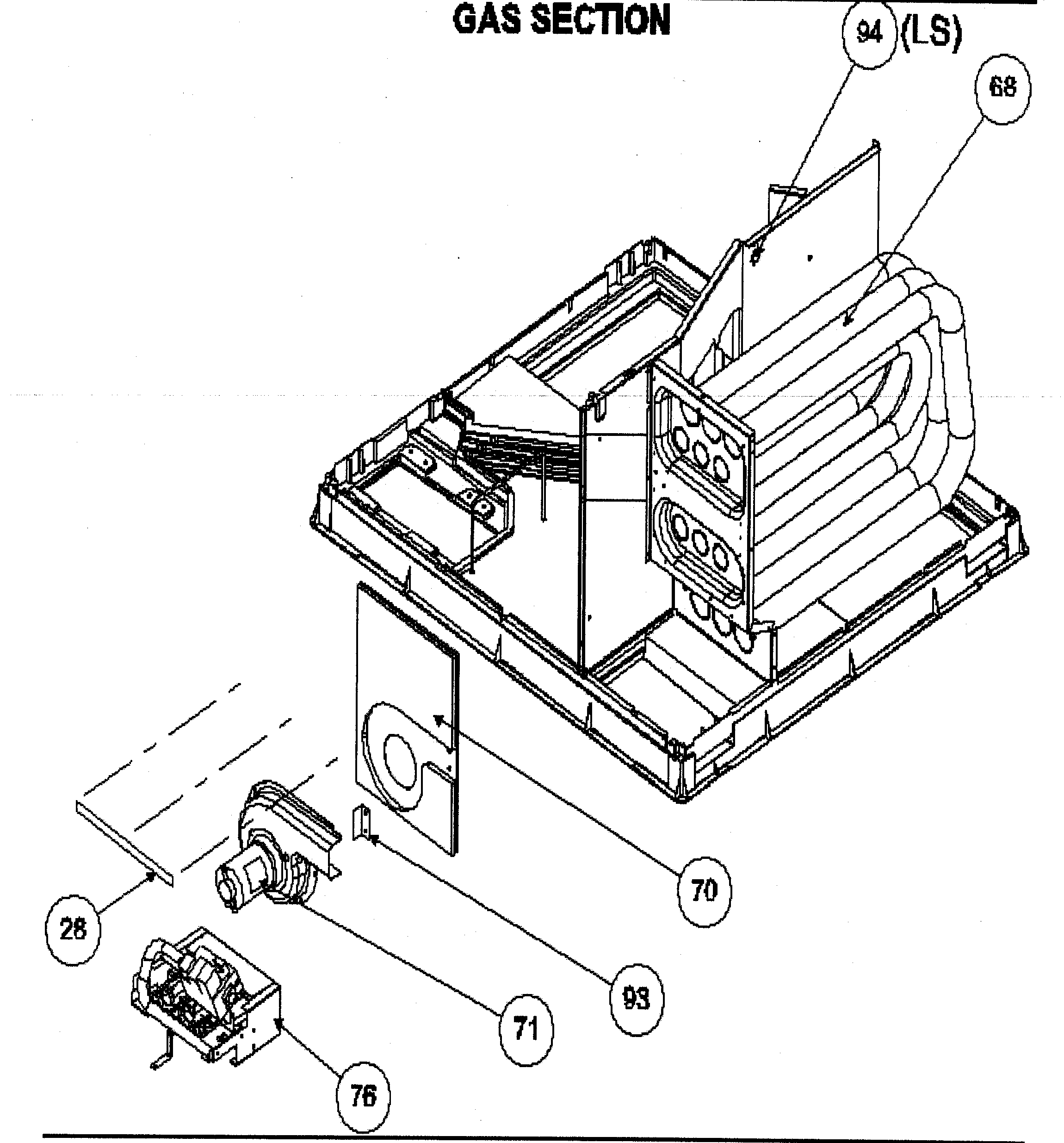 Gas section