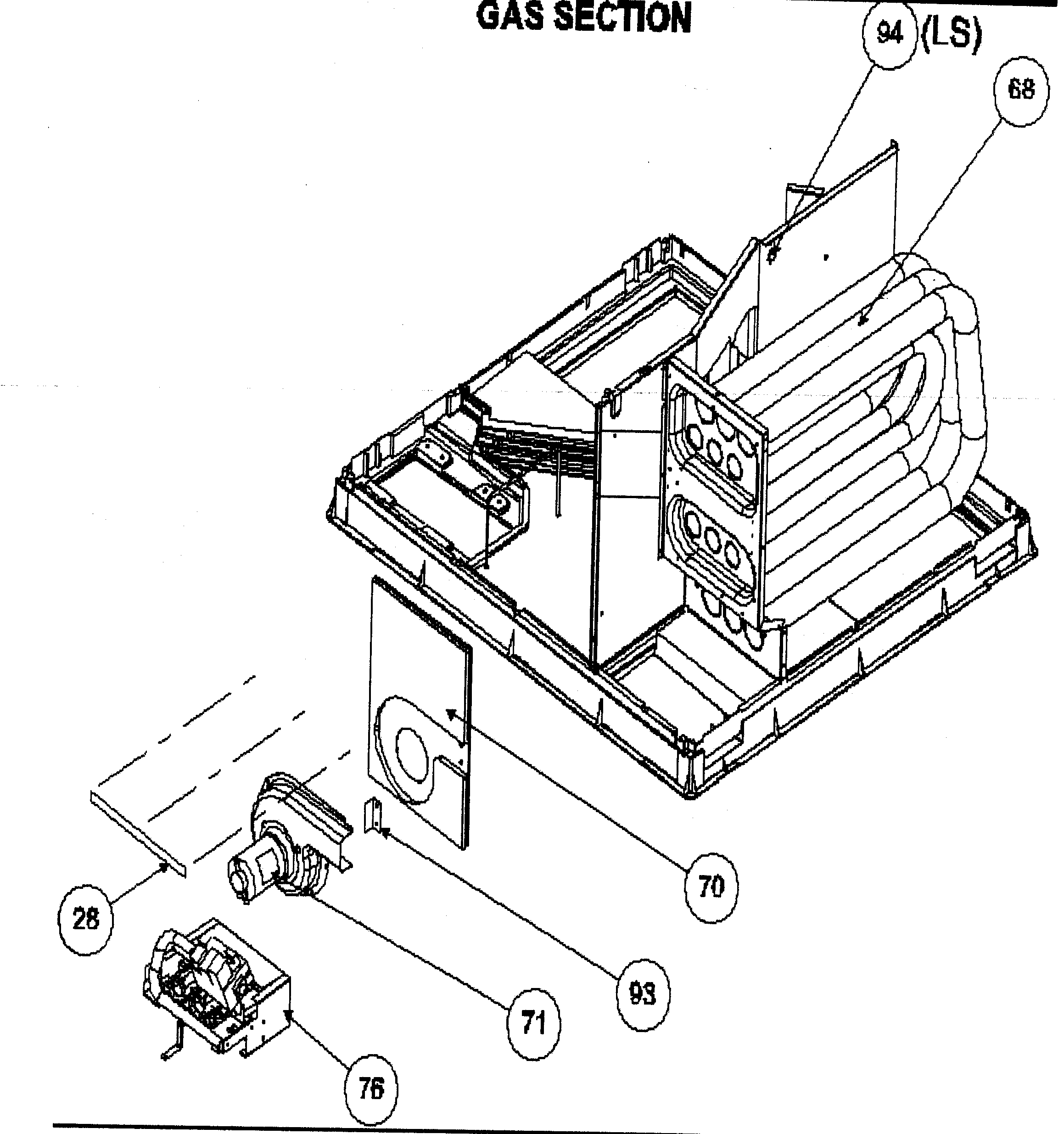 Gas section