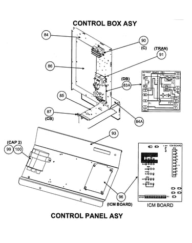 Control box ass/control panel assy