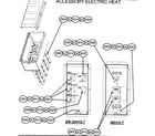 Carrier 50GL042300 accessory electric heat diagram