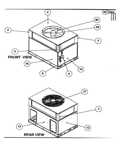 Front view/rear view