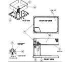 Payne PY2PNB048115AA evap top view/front view diagram