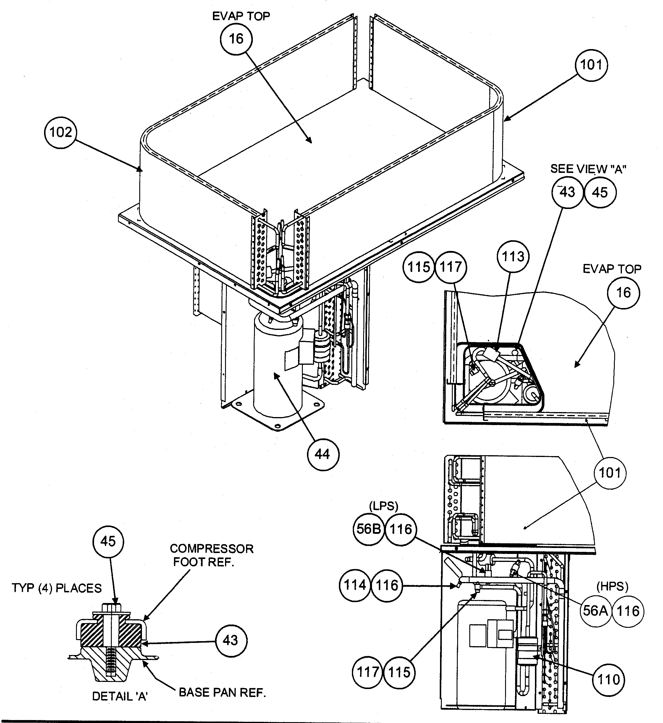Evap top view