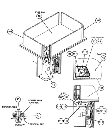 Evap top view