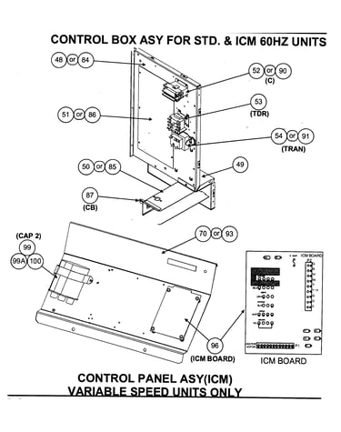 Control box assy/control panel