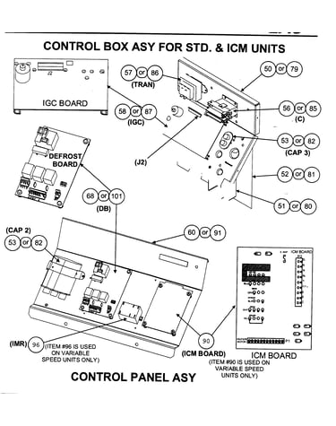 Control box assy/control panel assy