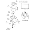 Carrier 48GP060130300 indoor fan motor/blower assy/bottom view diagram