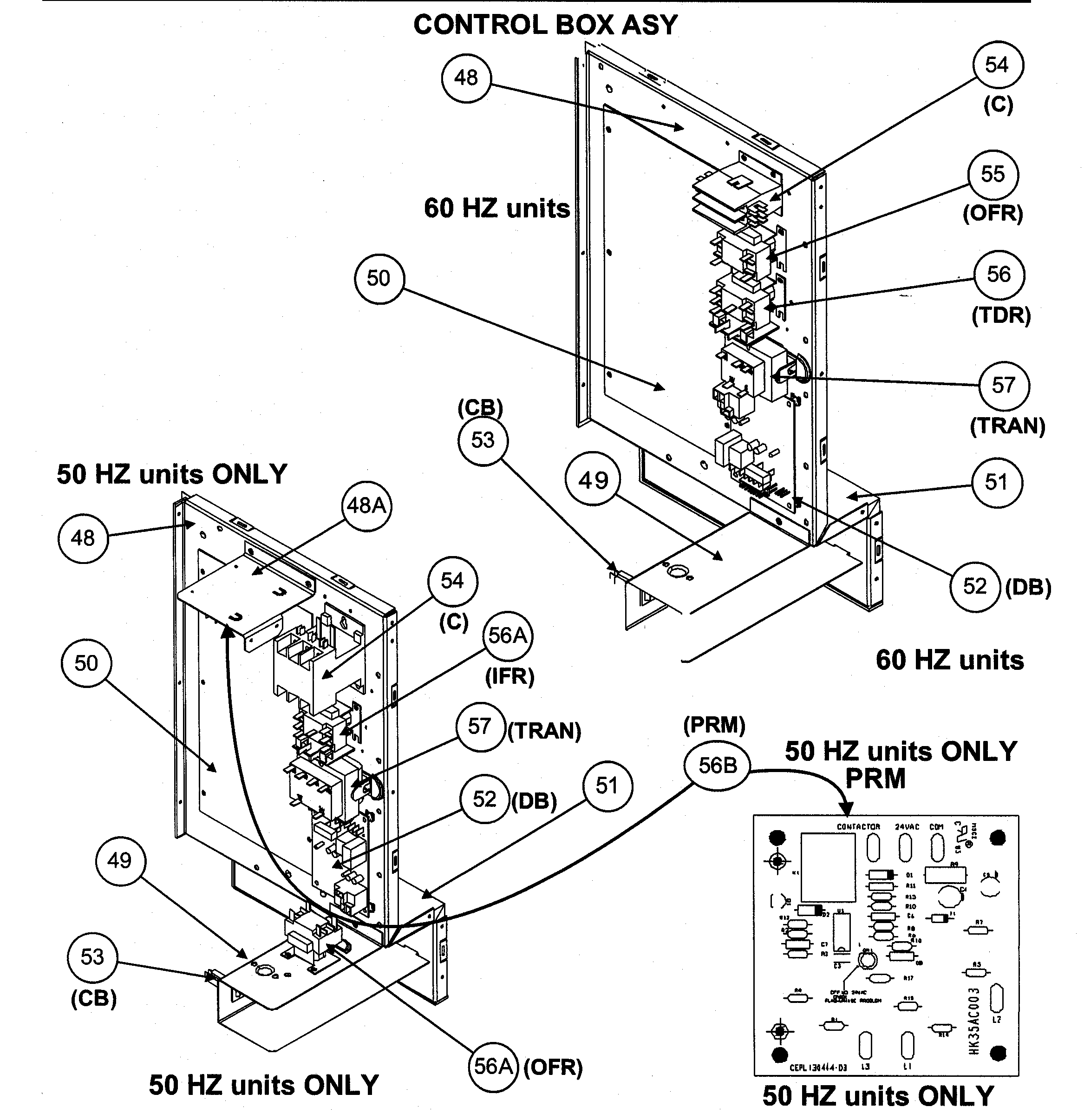 Control box assy
