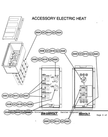 Accessory electric heat