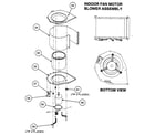 Carrier 50GS060300 indoor fan motor/blower assy/bottom view diagram