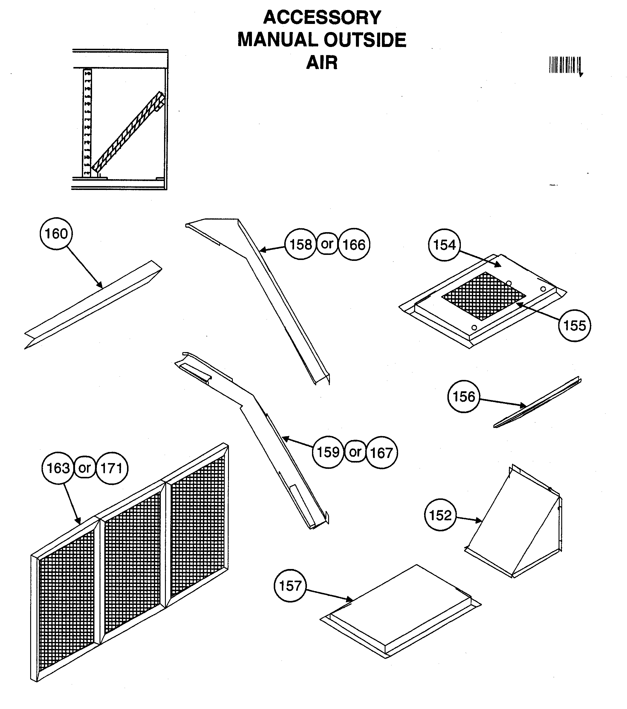 Accessory manual outside air