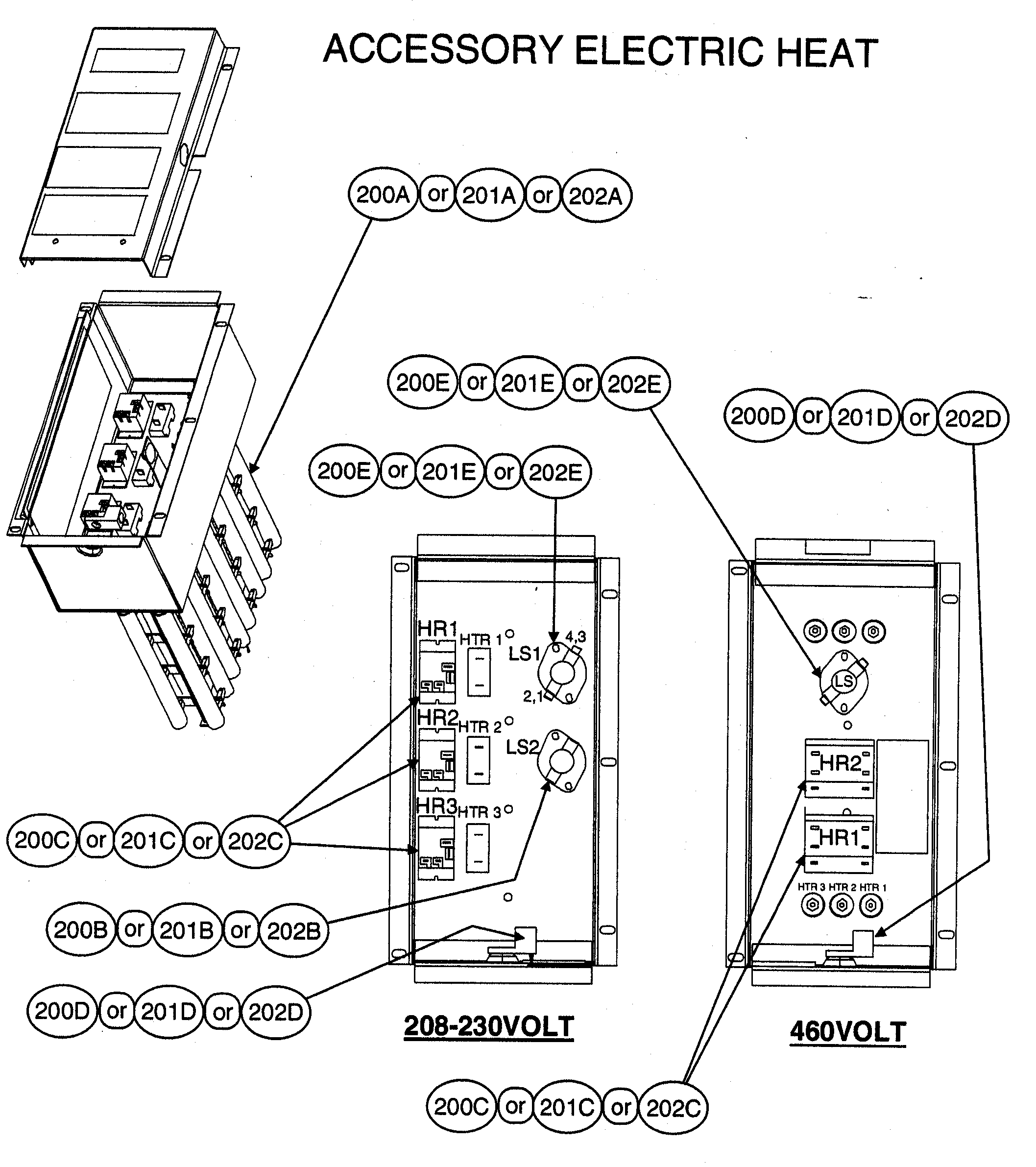 Accessory electric heat