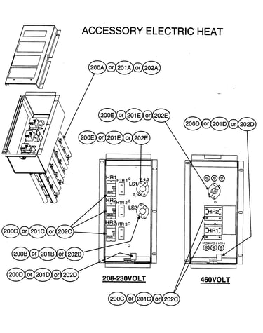 Accessory electric heat
